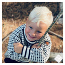 Islender genser - hvit/sort