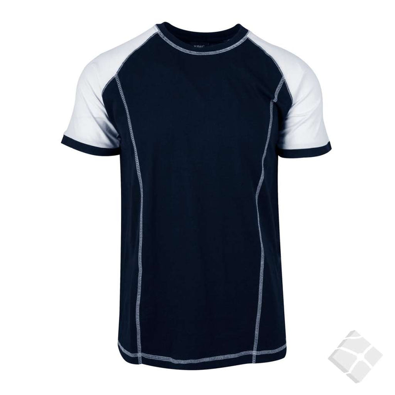 Raglan t-skjorte - Madrid, marine/hvit