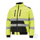 Vinterjakke Pilot KL.3, safety gul/sort