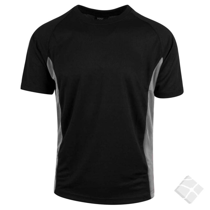 T-skjorte ProDry Wembley, sort/grå