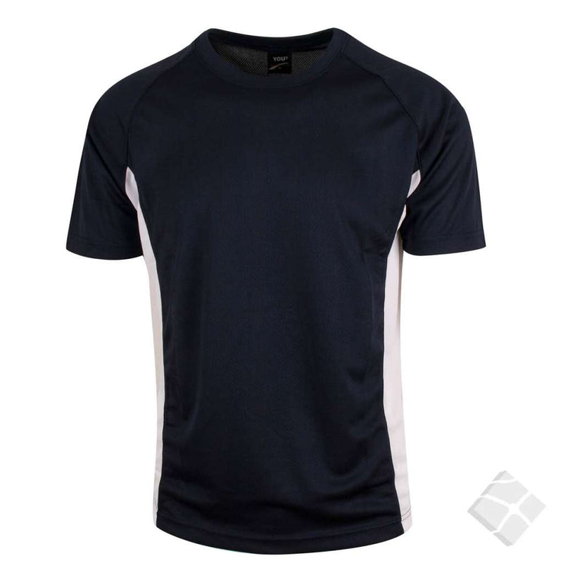T-skjorte ProDry Wembley B, marine/hvit