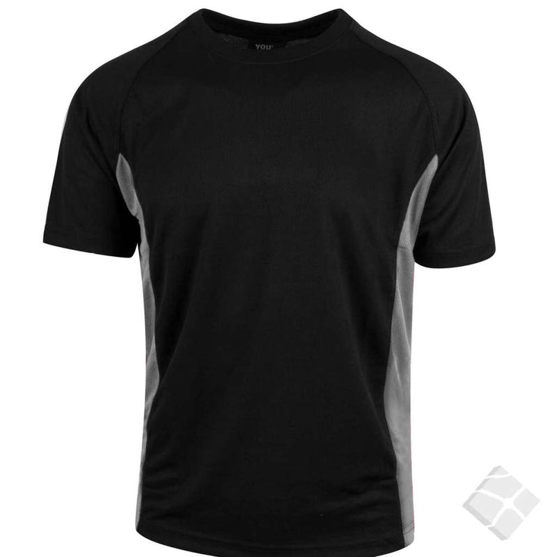T-skjorte ProDry Wembley B, sort/grå