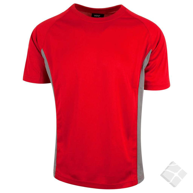T-skjorte ProDry Wembley, mørk rød