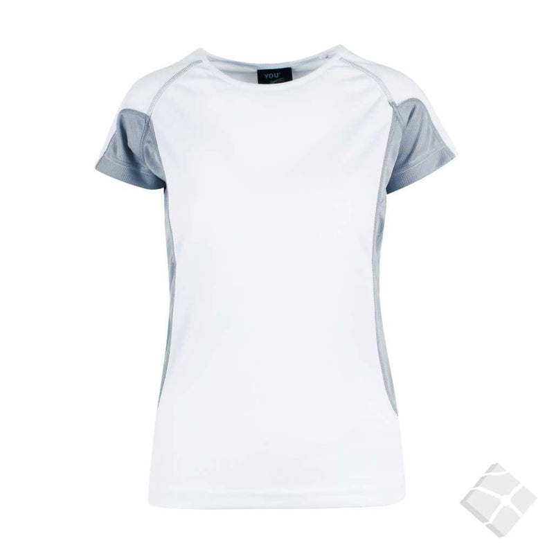 T-skjorte ProDry - Rosario, hvit/grå