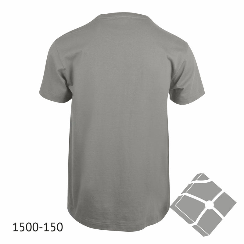 25 stk T-skjorte med bryst logo, grå