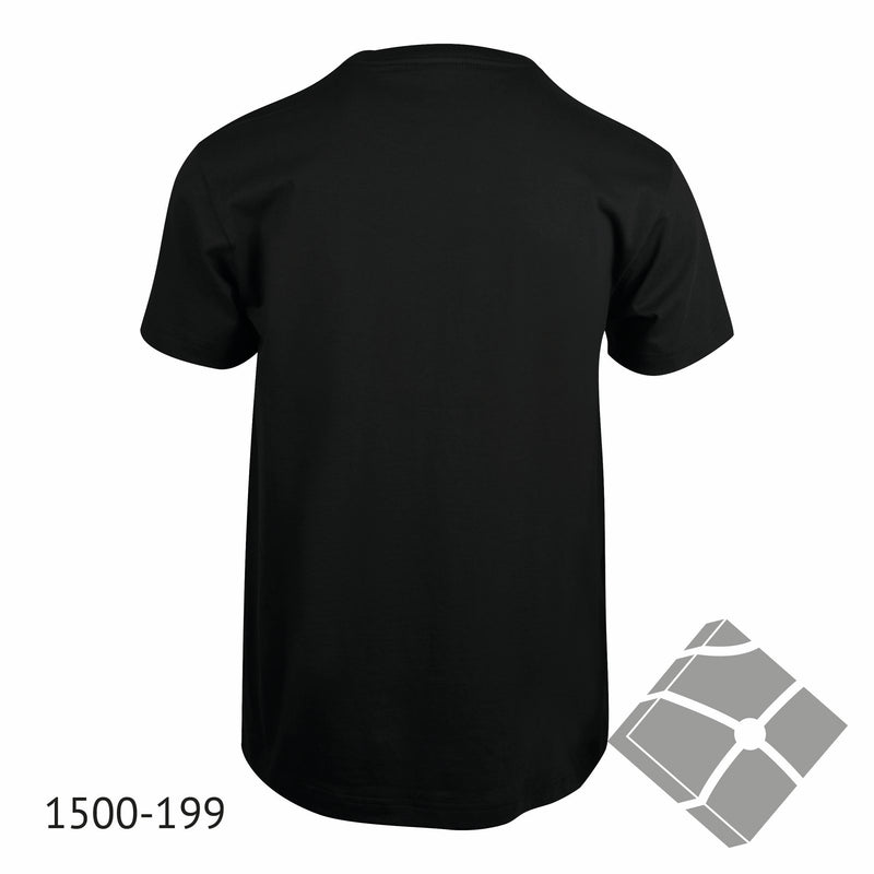 25 stk T-skjorte med bryst logo, sort