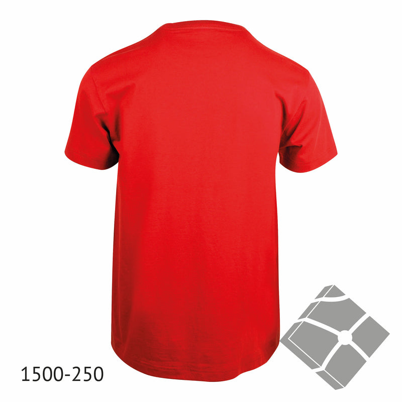 25 stk T-skjorte med bryst logo, rød