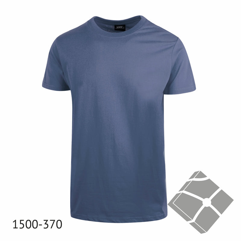 25 stk T-skjorte med bryst logo, indigo