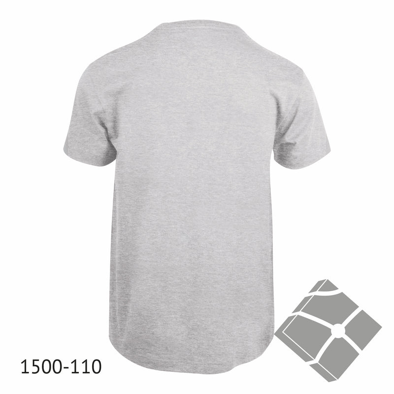 25 stk T-skjorte med bryst logo, aske