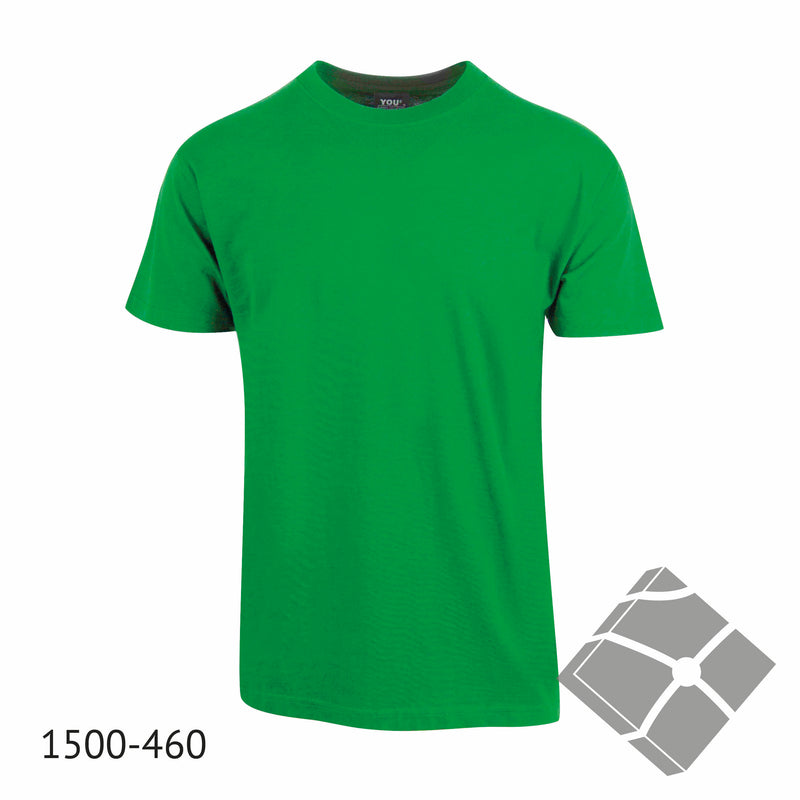 25 stk T-skjorte med bryst logo, kellygrønn