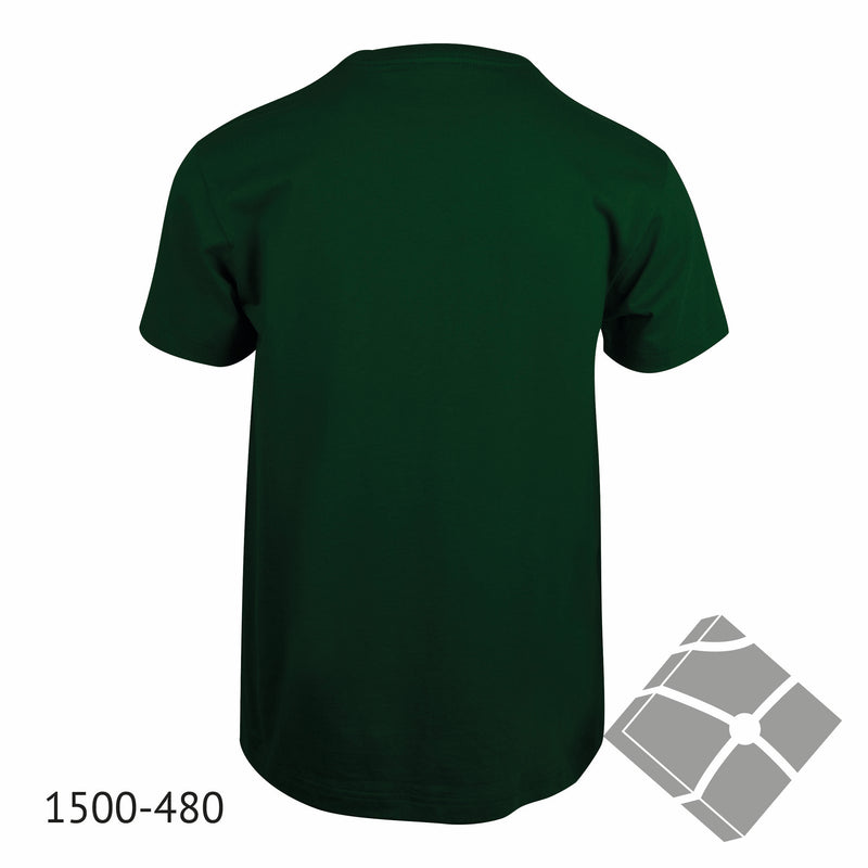 25 stk T-skjorte med bryst logo, flaskegrønn