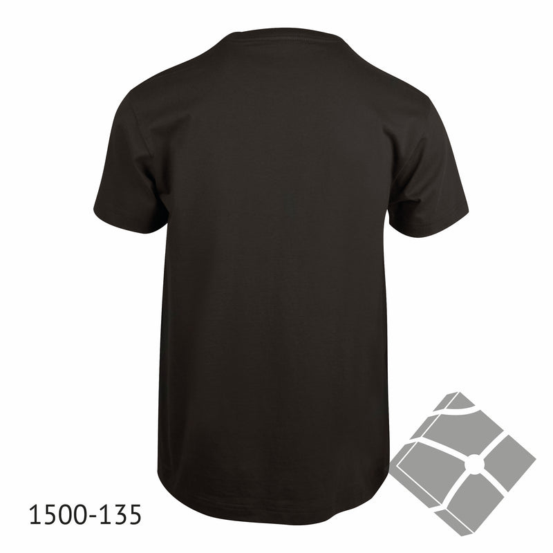 25 stk T-skjorte med bryst logo, stålgrå