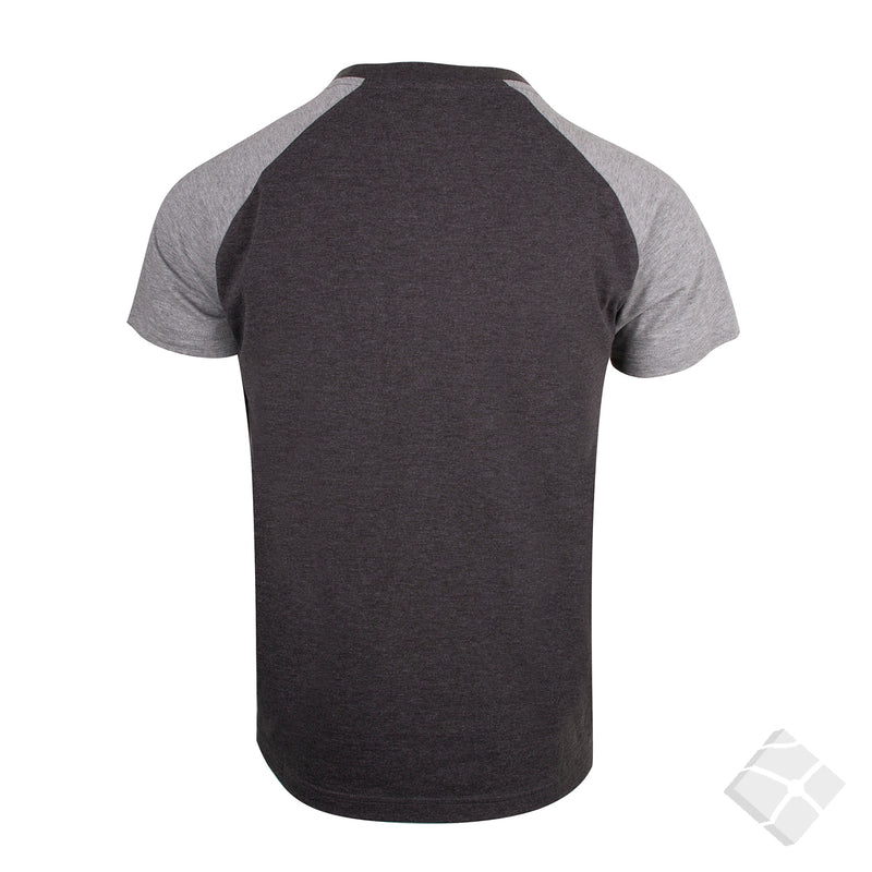 T-skjorte raglan, koksgrå/grå