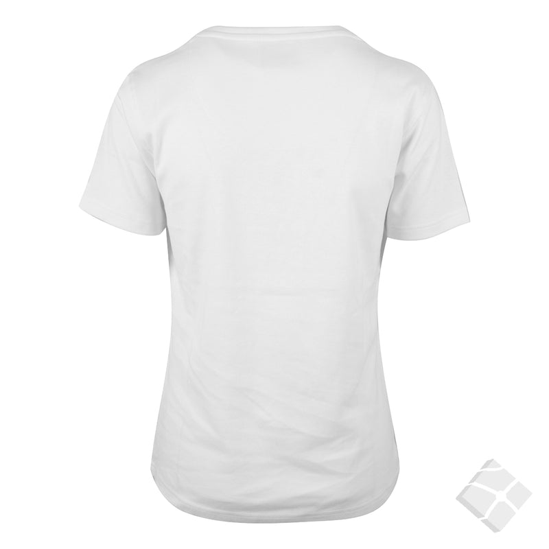 T-skjorte Interlock - Andorra, hvit