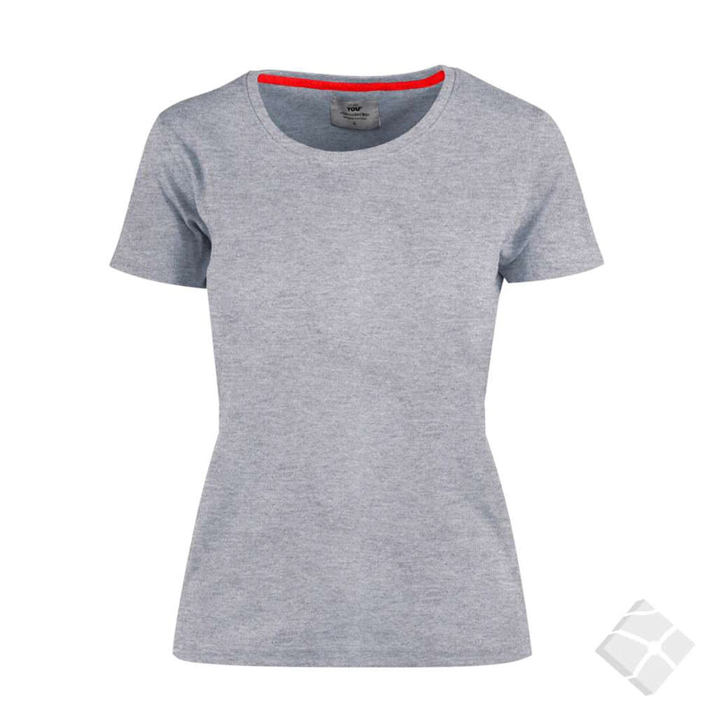 T-skjorte Interlock - Andorra, gråmelert