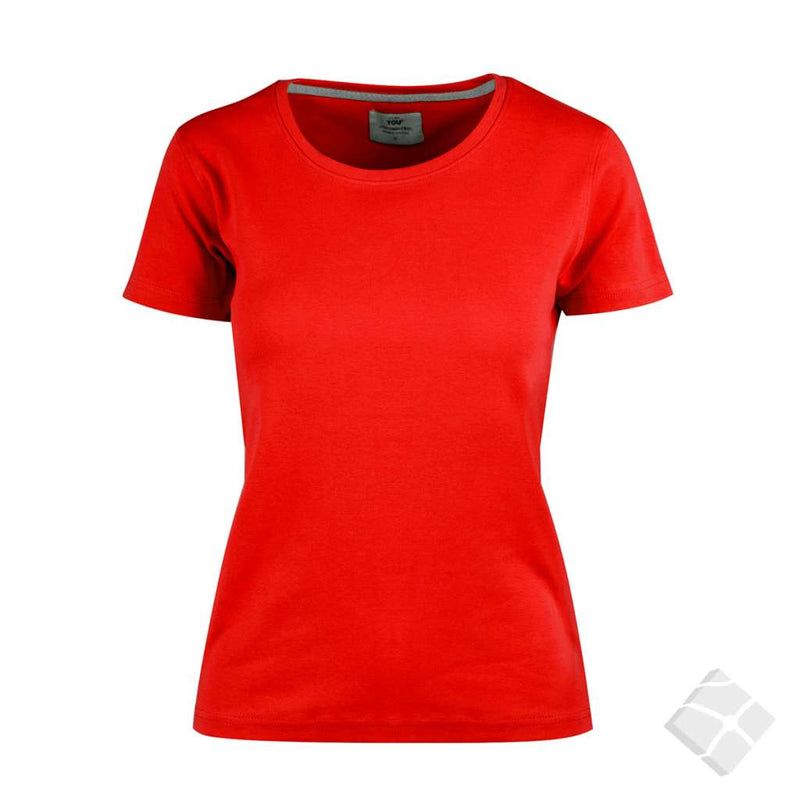 T-skjorte Interlock - Andorra, rød