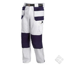 Malerbukse med hengelommer, hvit