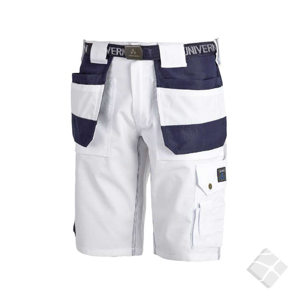 Slitesterk shorts ProDura, hvit/blå