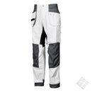 Malerbukse med stretch, hvit