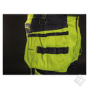 Arbeidsbukse med stretch KL2, safety gul/sort