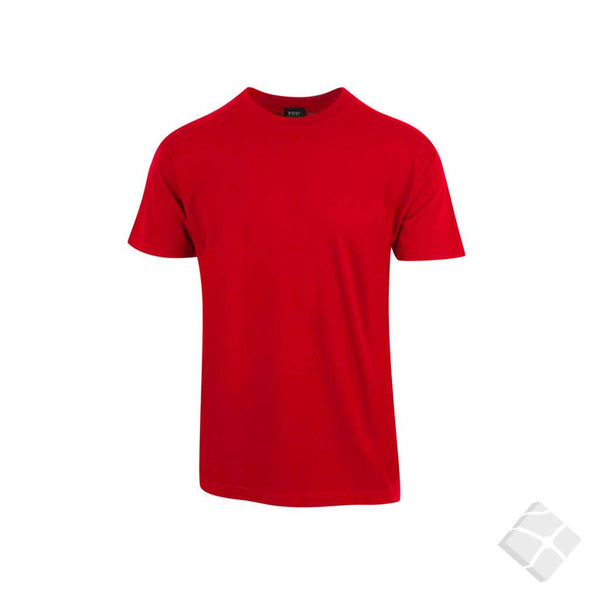 You klassisk t-skjorte B, rød