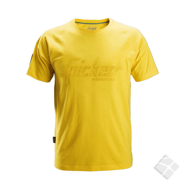 Snickers T-skjorte logo, gul