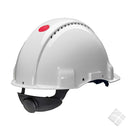 Peltor vernehjelm G3000 m/rattjust.hvit