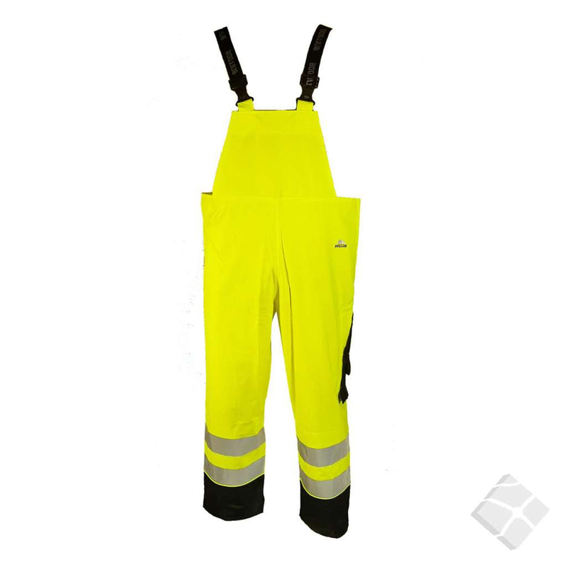 Regnbukse HIghVis PU, safety gul/marine