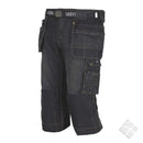 Piratbukse med hengelommer Denim, sort