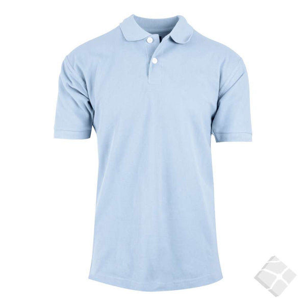 Klassisk poloskjorte Milano, lys blå
