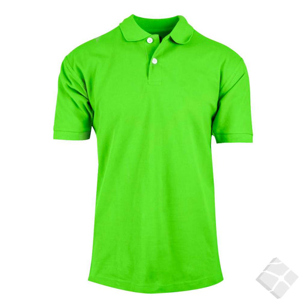 Klassisk poloskjorte Milano, limegrønn