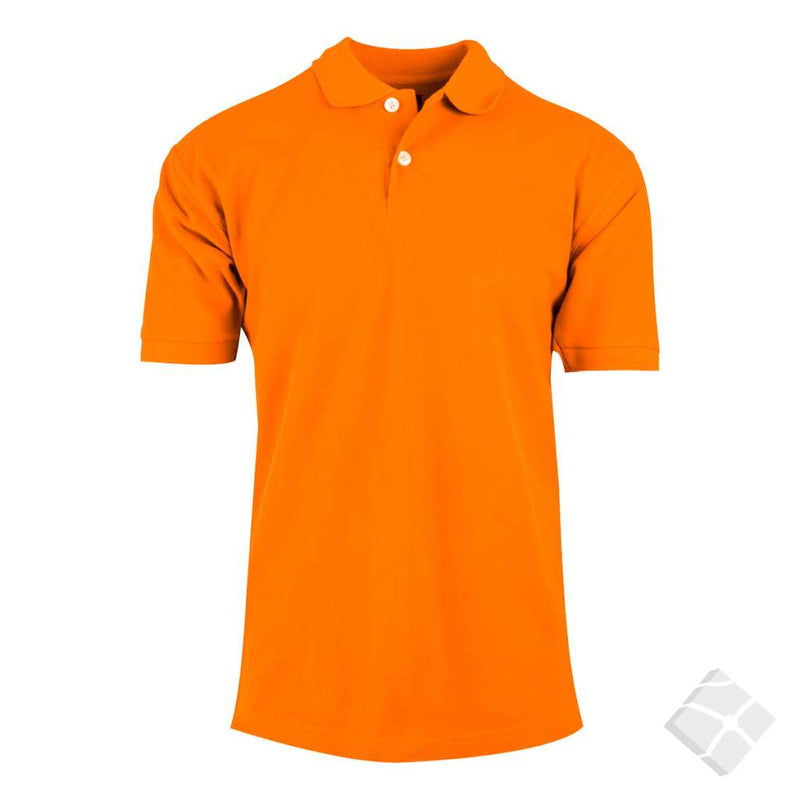 Klassisk poloskjorte Milano, safety orange