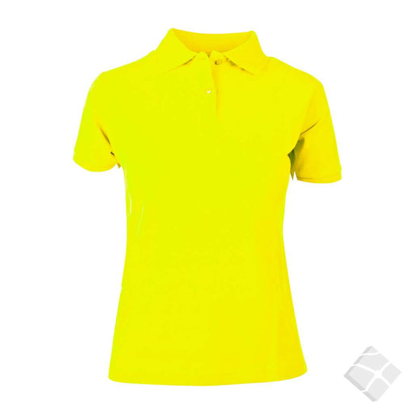 Poloskjorte dame Carinda, safety gul