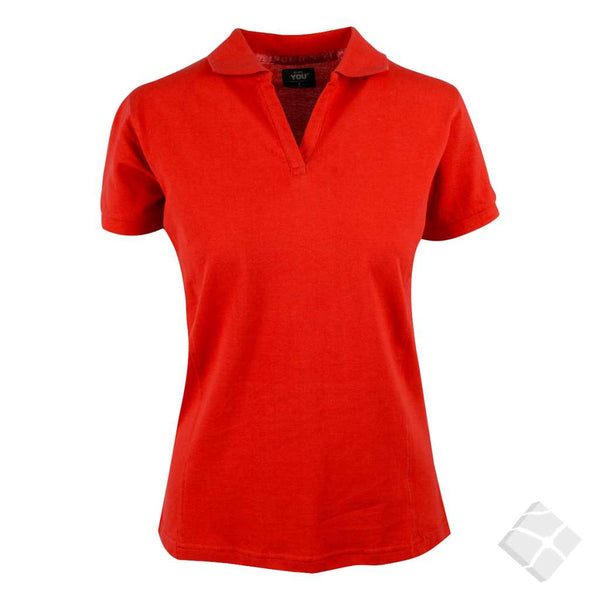 Poloskjorte dame Vicenza, rød