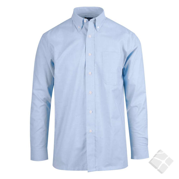 Oxford skjorte med lange ermer, lys blå