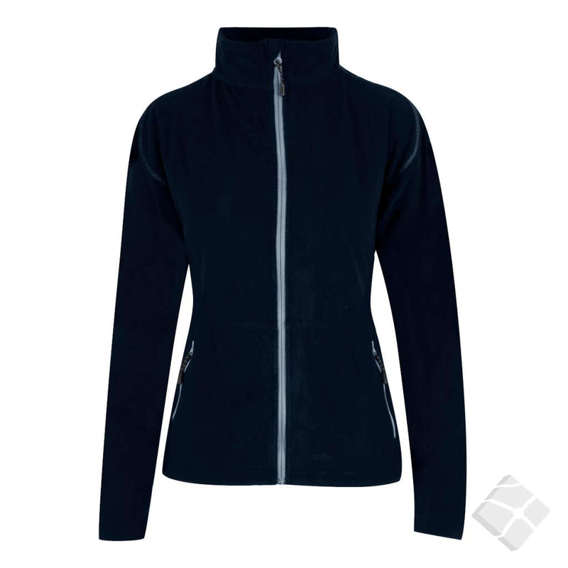 Microfleece jakke til dame Rondane, marine/Lys blå