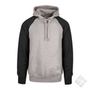 Hettegenser Harlem Raglan, gråmelert/koksmelert
