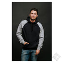 Hettegenser Harlem Raglan, grå/marine