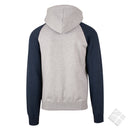 Bronx Raglan hettejakke, grå/marine