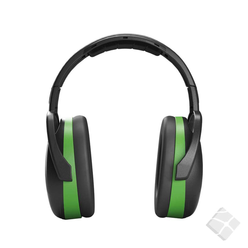 Hørselvern m/bøyle, Secure 1, sort/grønn