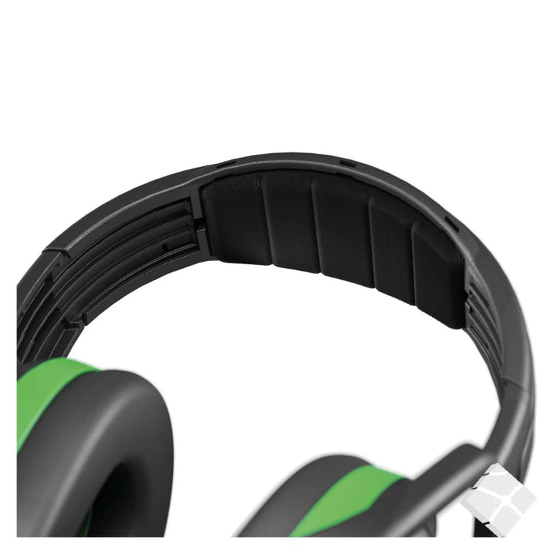 Hørselvern m/bøyle, Secure 1, sort/grønn