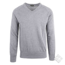 Finstrikket pullover - Vancouver, gråmelert