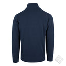 Finstrikket pullover ZIP Michigan, marine