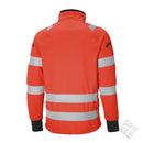 Fleecejakke Bryne, vindtett HI-VIS KL3, rød