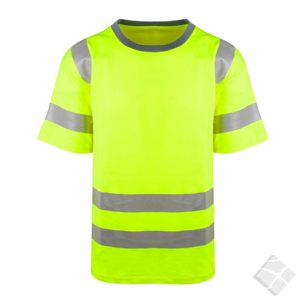 Synlighets t-skjorte KL.2 - Varberg, safety gul