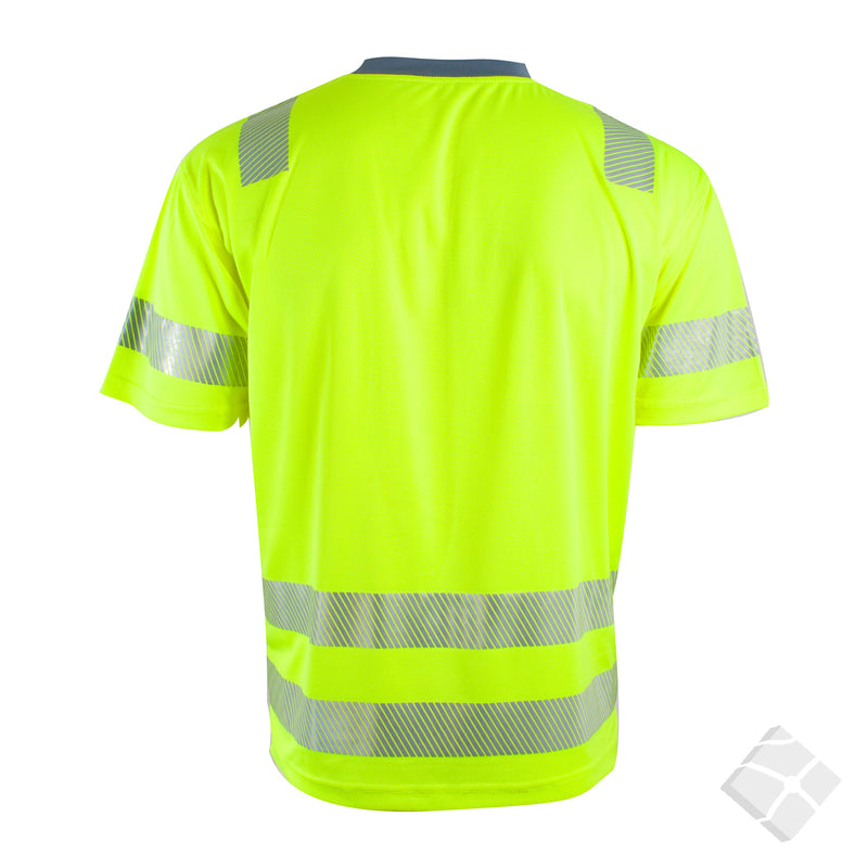 T-skjorte i synlighet KL.2 - Sundsvall, safety gul