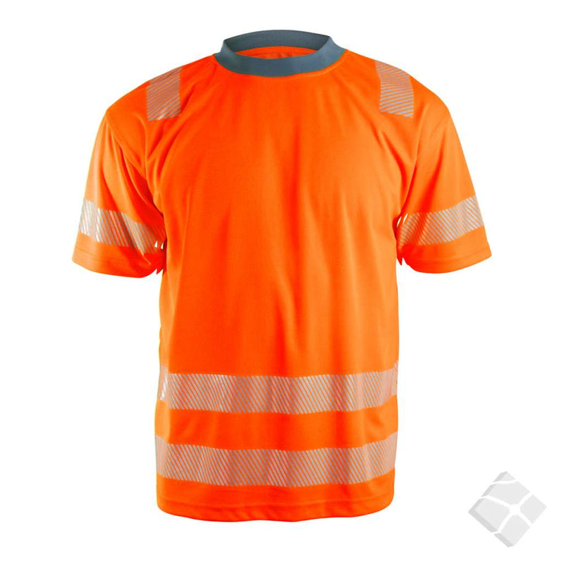 T-skjorte i synlighet KL.2 - Sundsvall, safety orange
