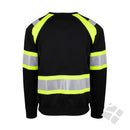 Arbeidsgenser med refleks, sort/gul