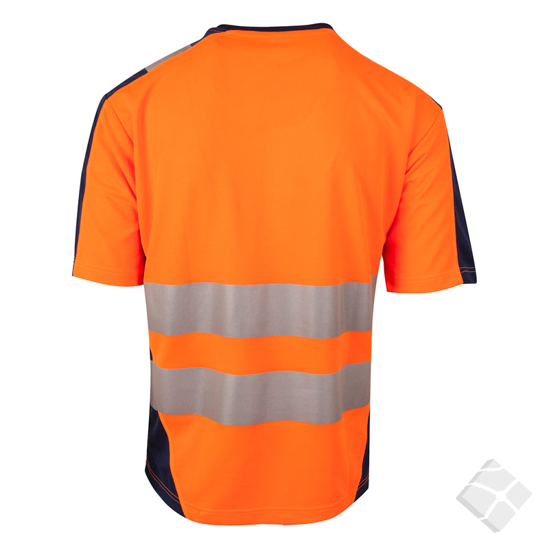 T-skjorte i synlighet KL.2 - Mora, safety orange