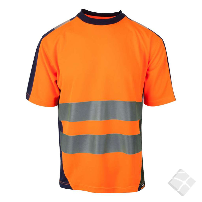 T-skjorte i synlighet KL.2 - Mora, safety orange